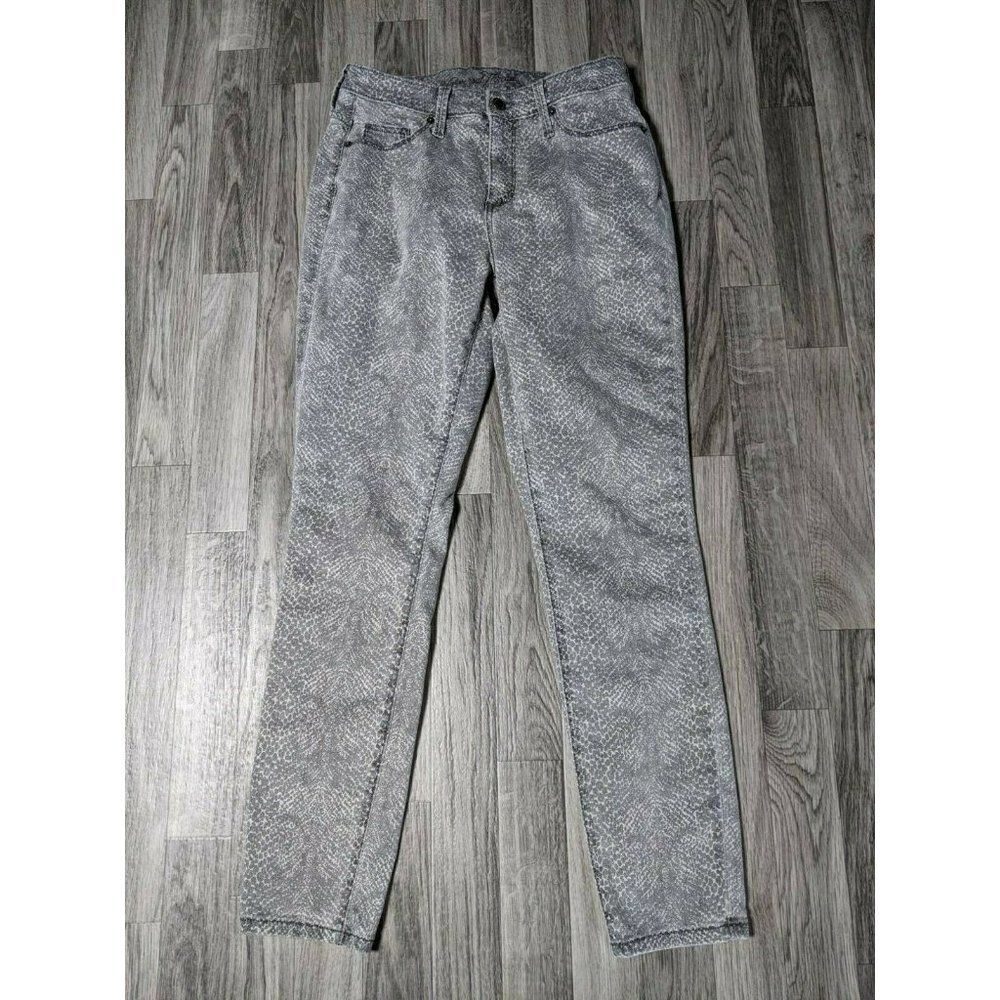 (3/$35) Universal Thread Size‎ 6 / 28 R Animal Print High Rise Skinny Grey Pants